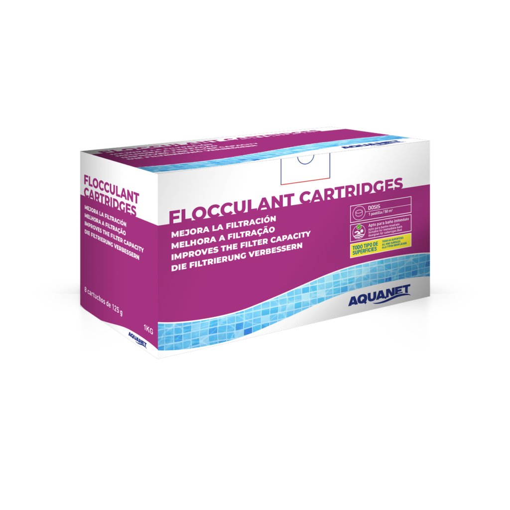 Aquanet floculante en cartuchos 1 kg