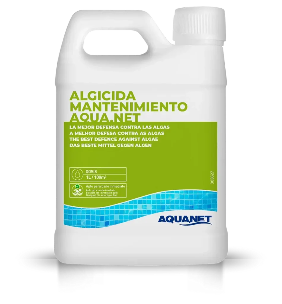 Aquanet Algicida de Mantenimiento para piscina, botella de 1 litro