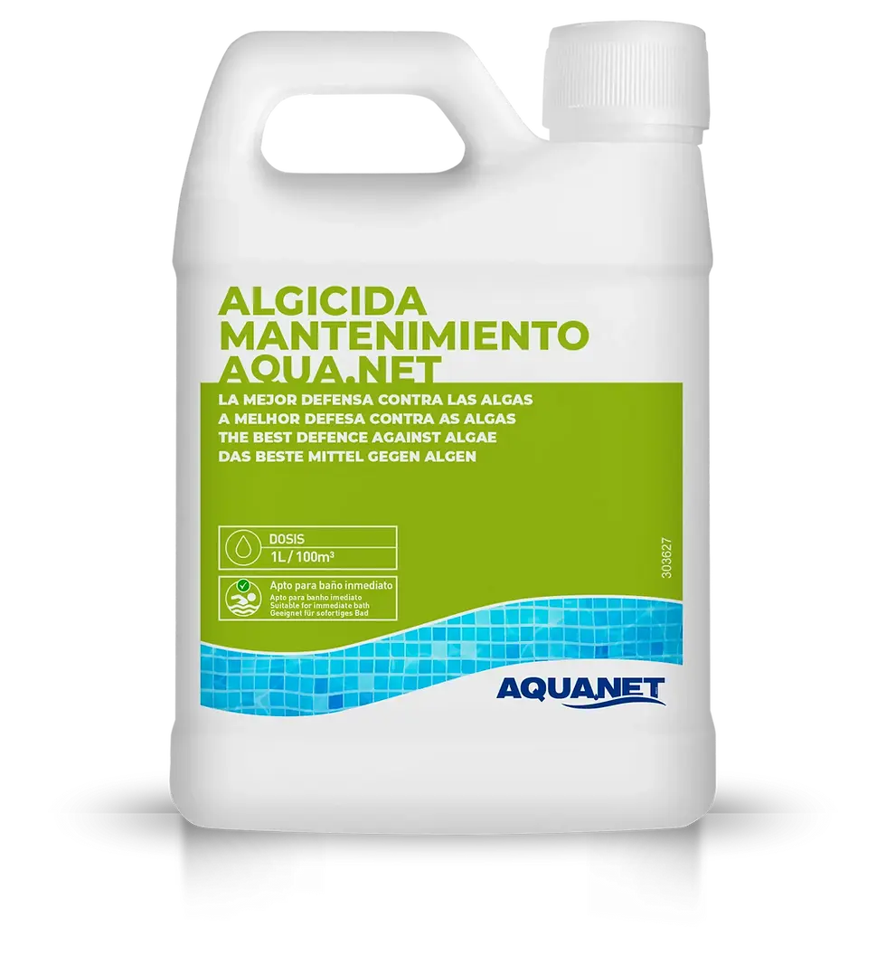 Aquanet Algicida de Mantenimiento para piscina, botella de 1 litro