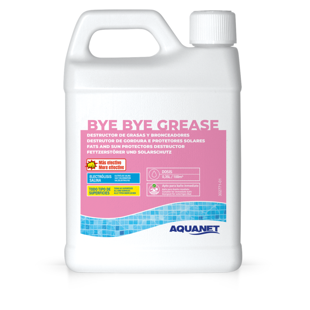 Aquanet Bye Bye Grease eliminador enzimático de grasas 1 litro
