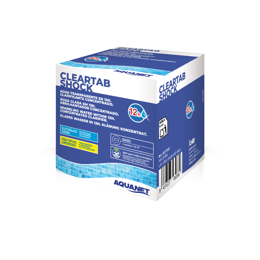 Aquanet ClearTab Shock 6 tabletas de 16 gramos
