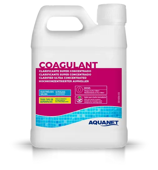 Aquanet Coagulante líquido superconcentrado para piscinas