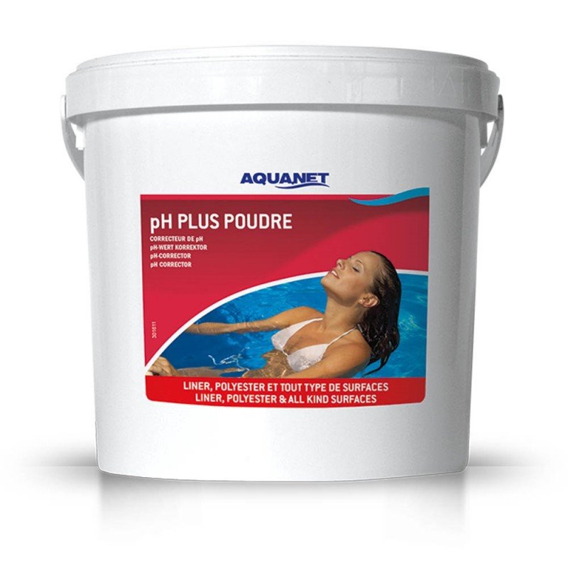 Aquanet pH Plus corrector de pH para piscina, cubo de 6 kg