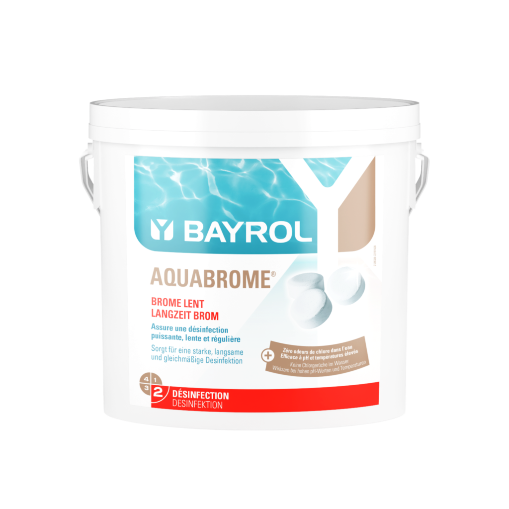Bayrol Aquabrome pastillas de bromo de disolución lenta, cubo de 5 kg, referencia 7539338