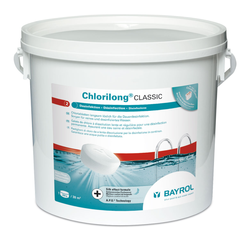 Bayrol Chlorilong Classic tabletas de cloro lento 5 kg