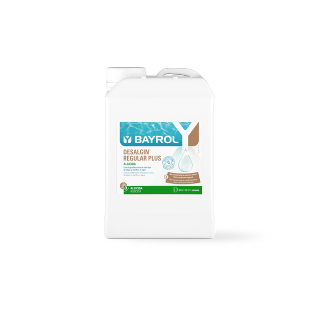 Bayrol Desalgin Regular Plus antialgas para piscina, garrafa de 3 litros