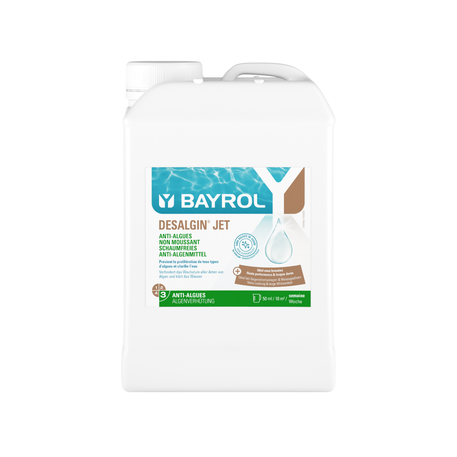 Bayrol Desalgin JET antialgas no espumante, bidón de 3 litros, referencia 7541518
