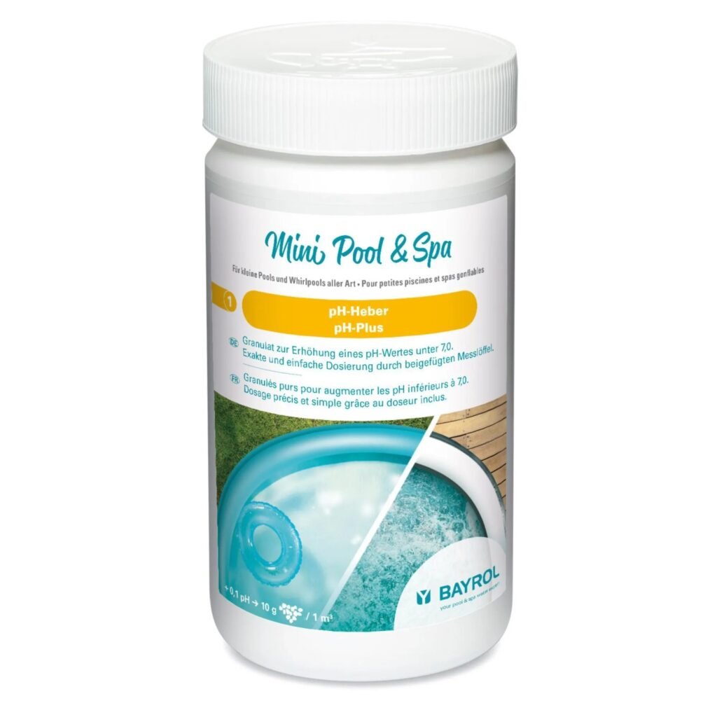Bayrol Mini Pool & Spa pH-Plus granulado para aumentar el pH, envase de 1 kg