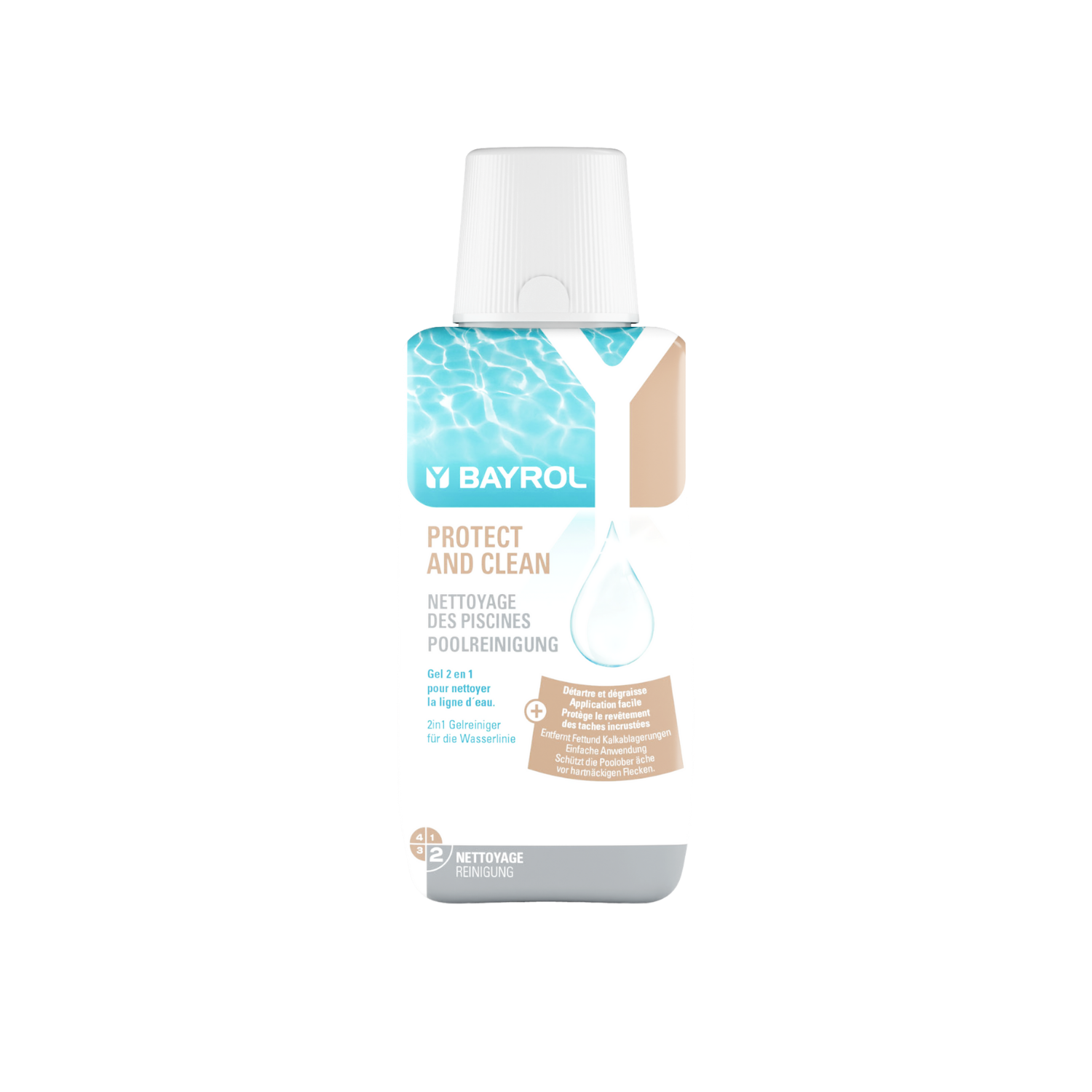 Bayrol Protect&Clean gel limpiador 350 ml para línea de flotación y skimmers, referencia 4113211