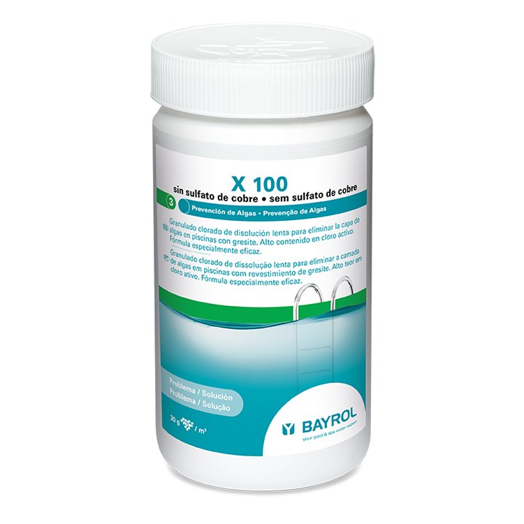 Bayrol X 100 antialgas curativo granulado 1,25 kg, referencia 7533410