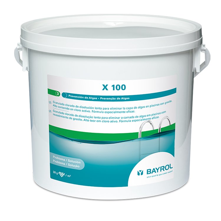 Bayrol X 100 antialgas curativo granulado 5 kg, referencia 7533414