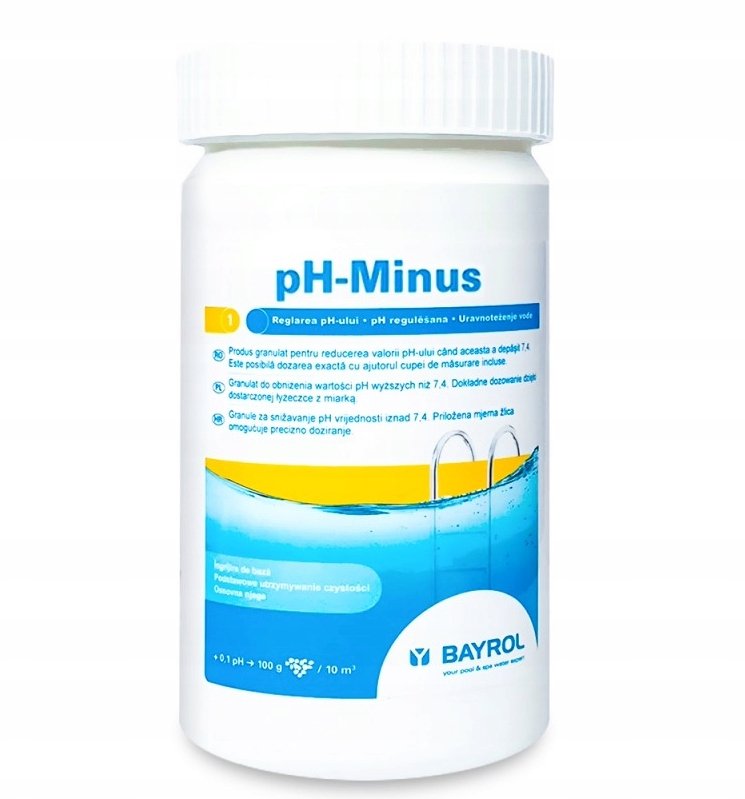 Bayrol pH-Minus granulado para reducir el pH, envase de 1,5 kg