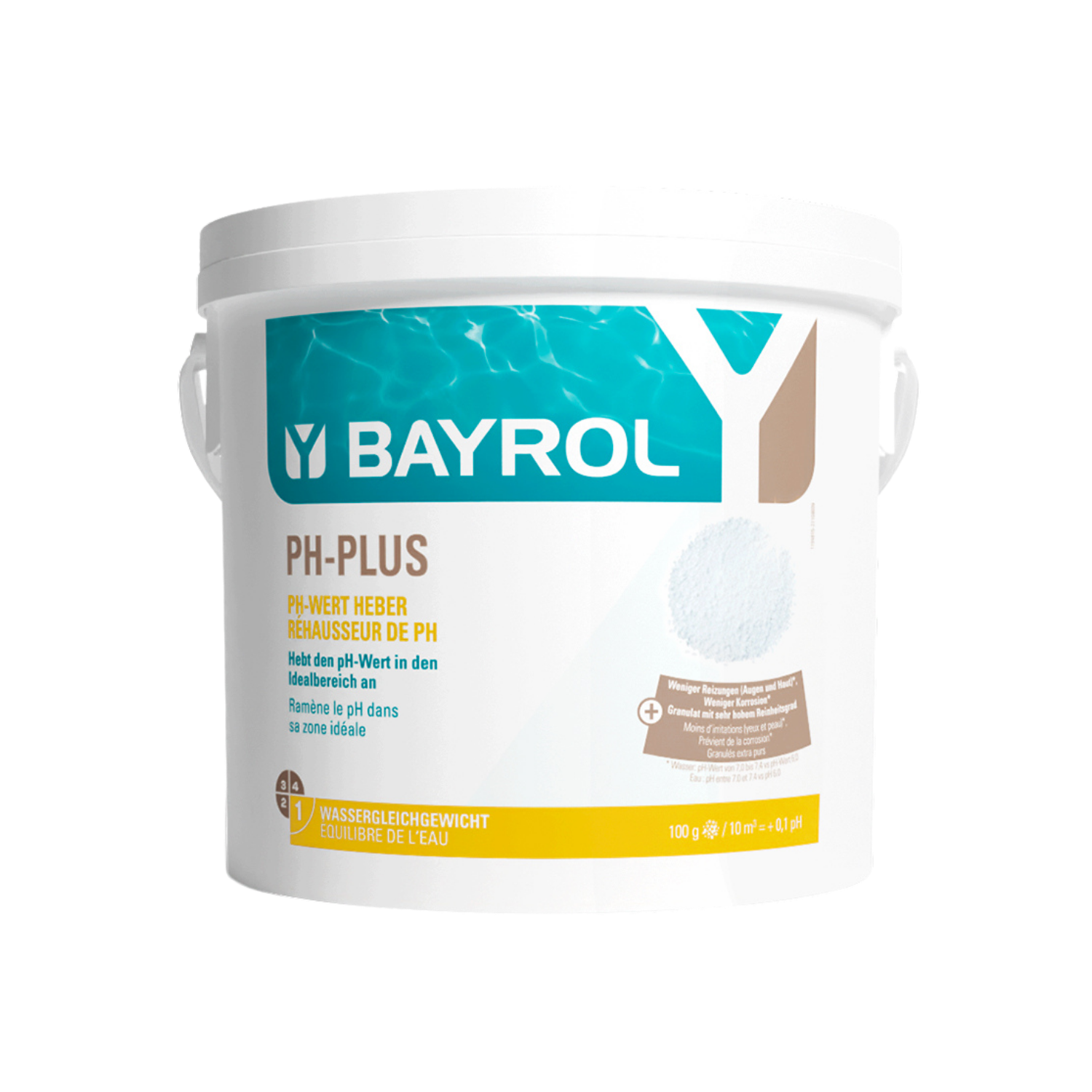 Bayrol pH-Plus granulado para aumentar el pH, cubo de 5 kg, referencia 7594815