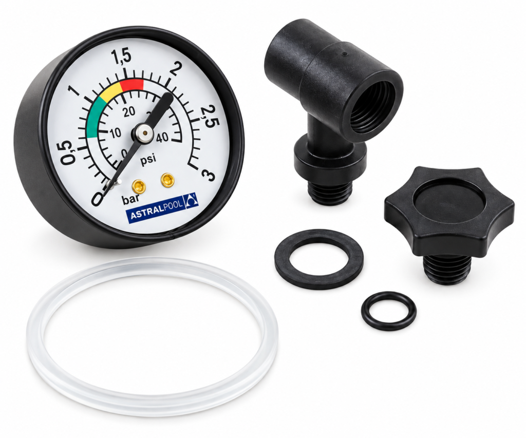 Manómetro básico AstralPool 3 kg 1/8 pulgadas 4404080104