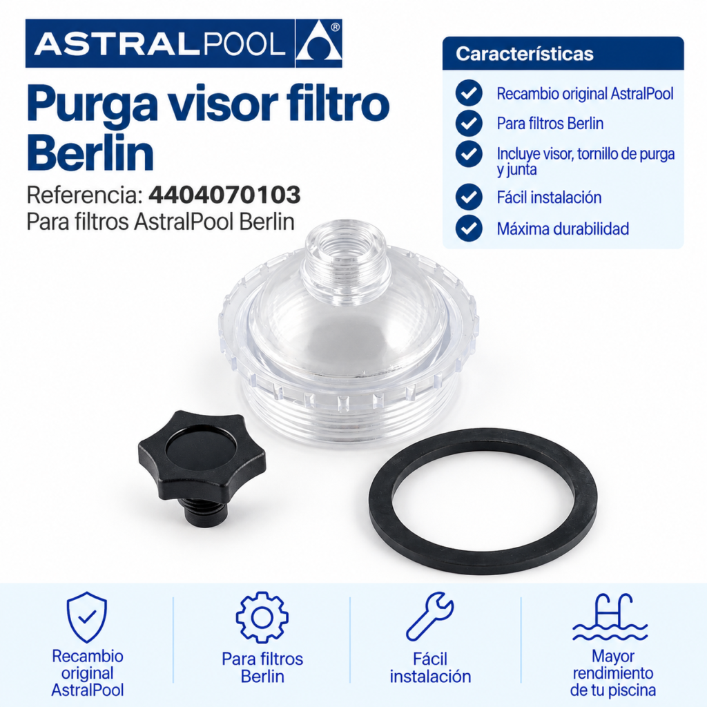 Purga visor filtro Berlin AstralPool 4404070103