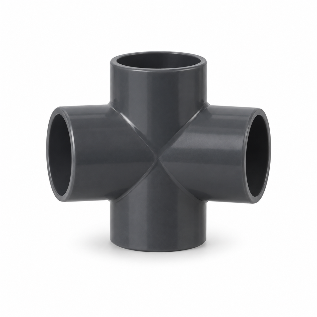 Cruz de PVC-U para presión, diámetros 50 y 63 mm