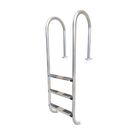 Escalera Muro Flexinox de acero inoxidable con tres peldaños