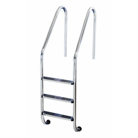 Escalera estándar Flexinox de acero inoxidable con peldaños antideslizantes