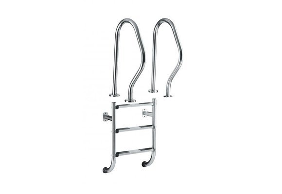 Escalera mixta Flexinox de acero inoxidable en dos piezas