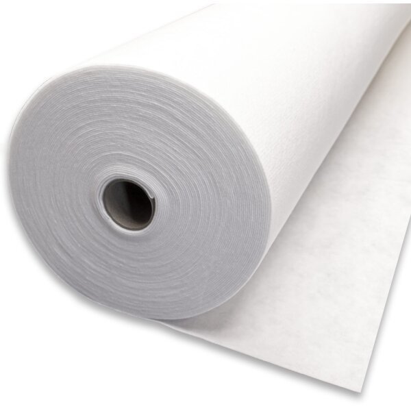 Rollo de geotextil gris para protección bajo lámina armada de piscina