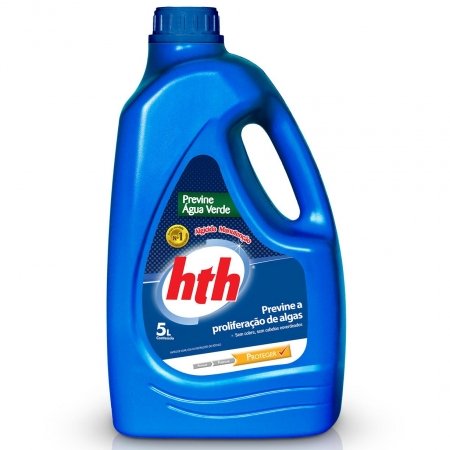 HTH algicida preventivo para evitar el agua verde, garrafa de 5 litros