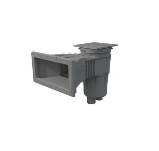 Skimmer AstralPool 17,5 L de boca ancha color gris claro