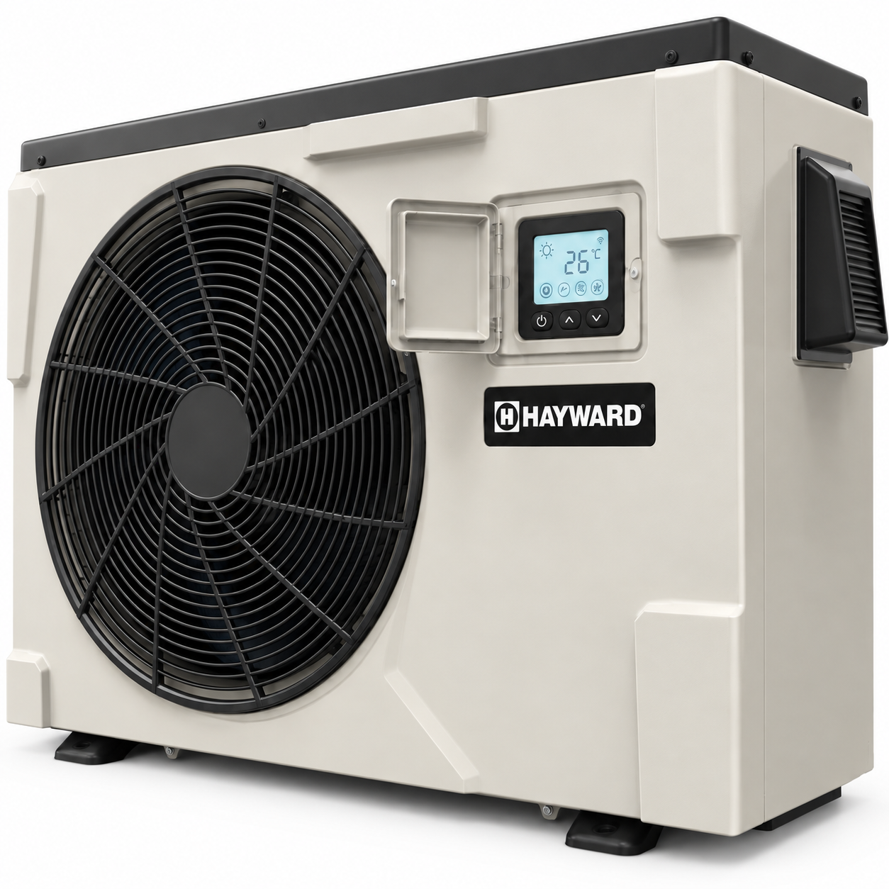 Detalle del panel y ventilador Hayward K-PAC