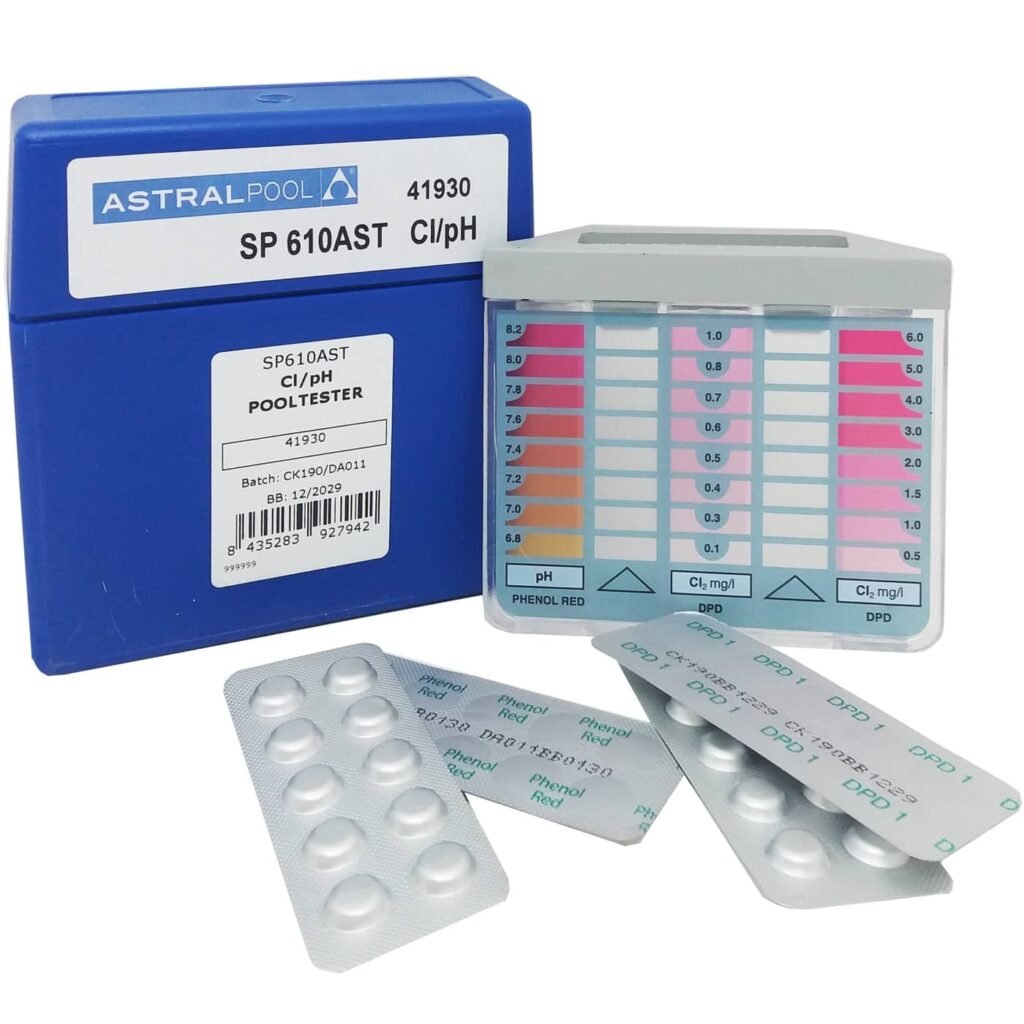 Kit analizador AstralPool para cloro y pH