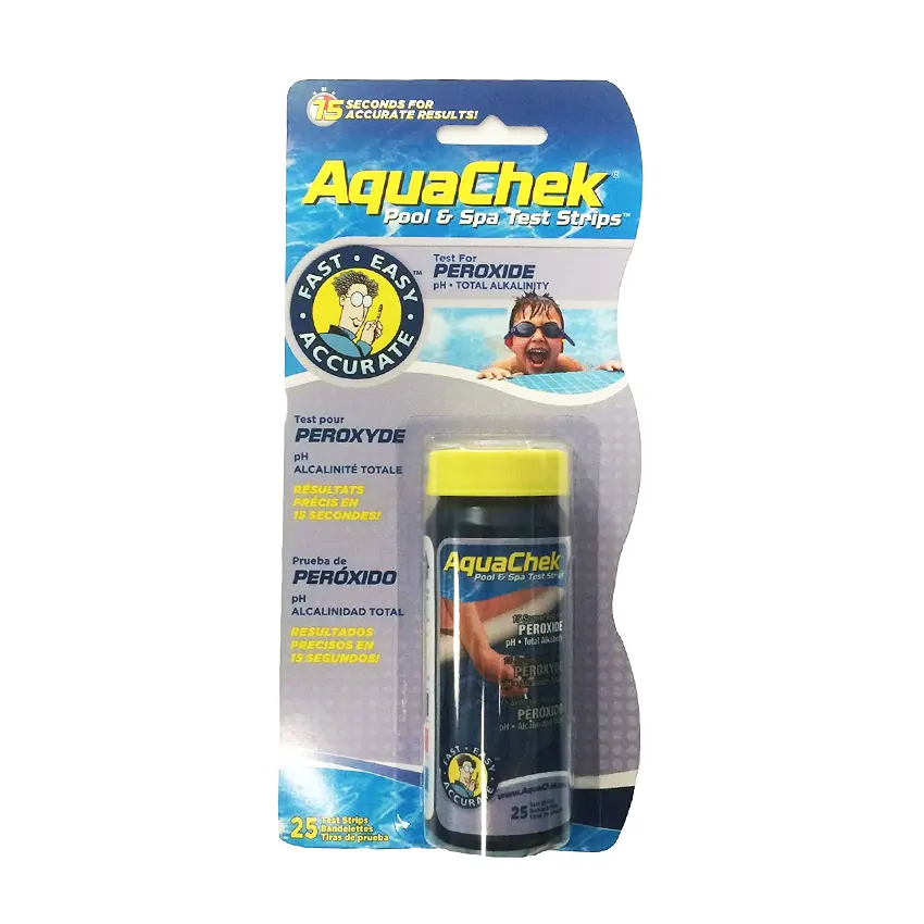 AquaChek Oxígeno Activo 3 en 1 – 25 tiras para peróxido